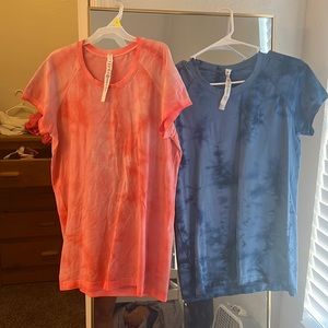 2 tie dye lululemon tops